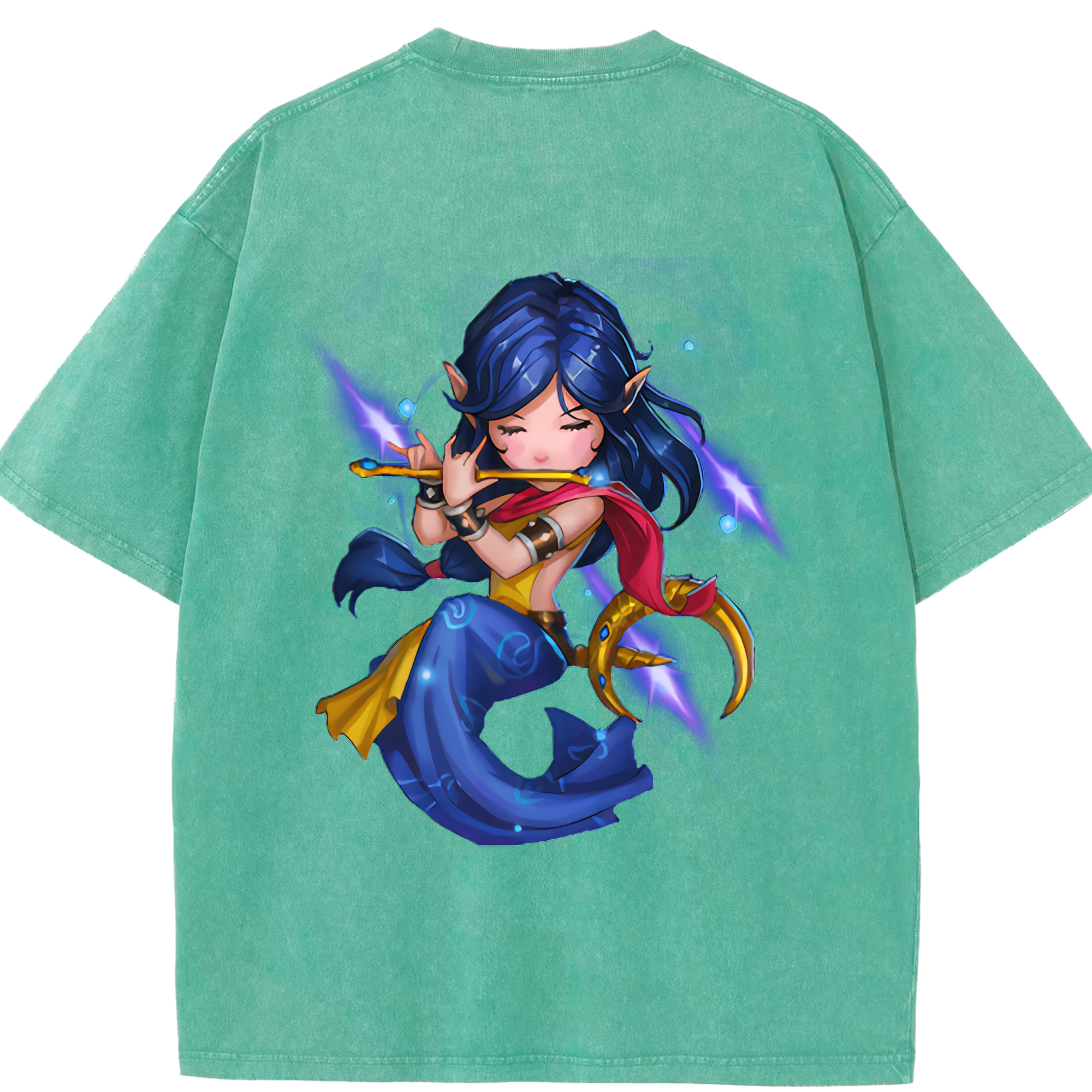 リーグ・オブ・レジェンド League of Legends LOL 綿100% ヴィンテージ風 半袖Tシャツ（背面プリント）
